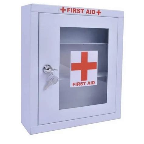 empty metal wall mounted first aid box|first aid metal box mountable.